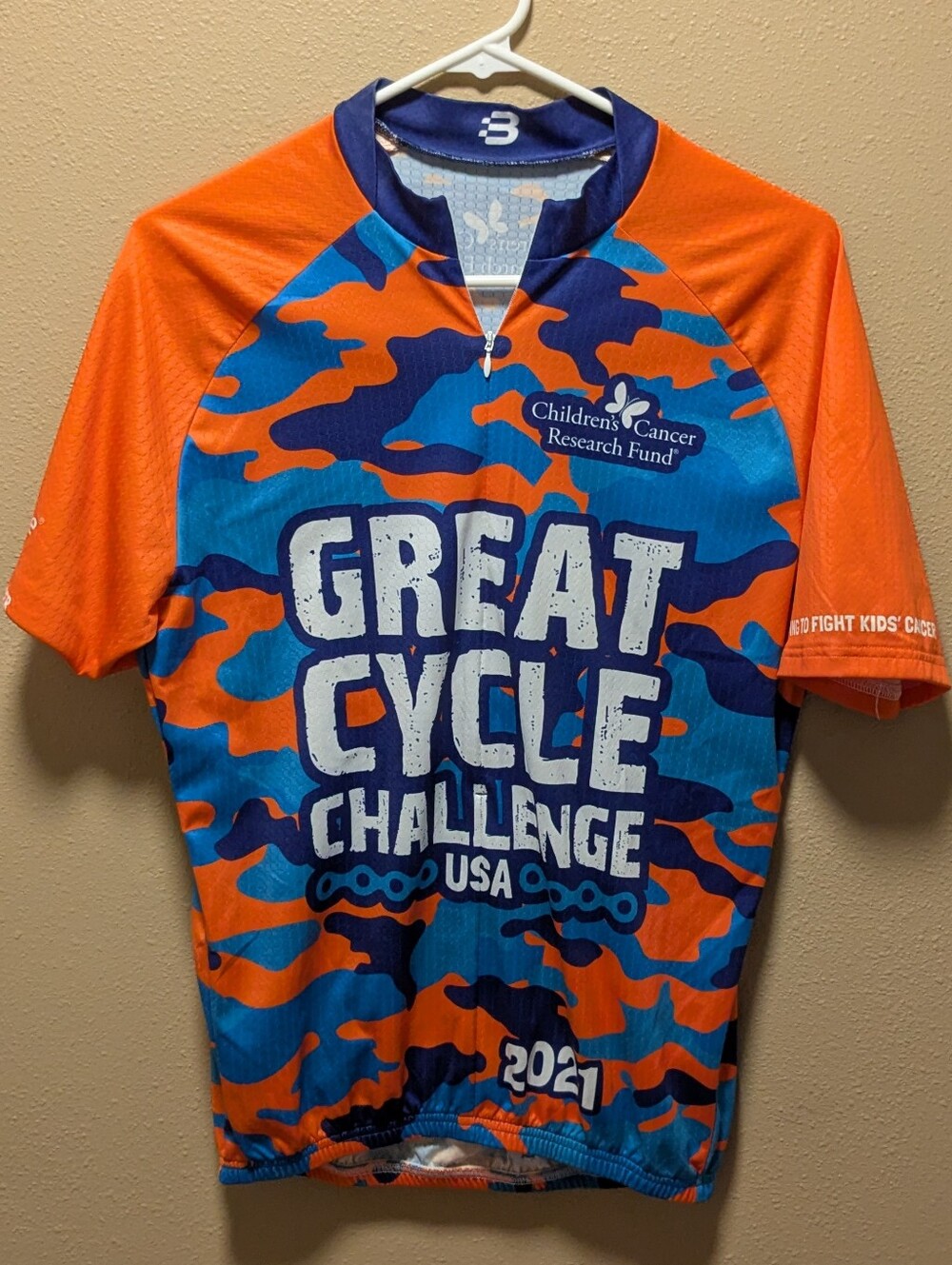 Like New Men's Great Cycle Challenge Cycling Jersey - Medium